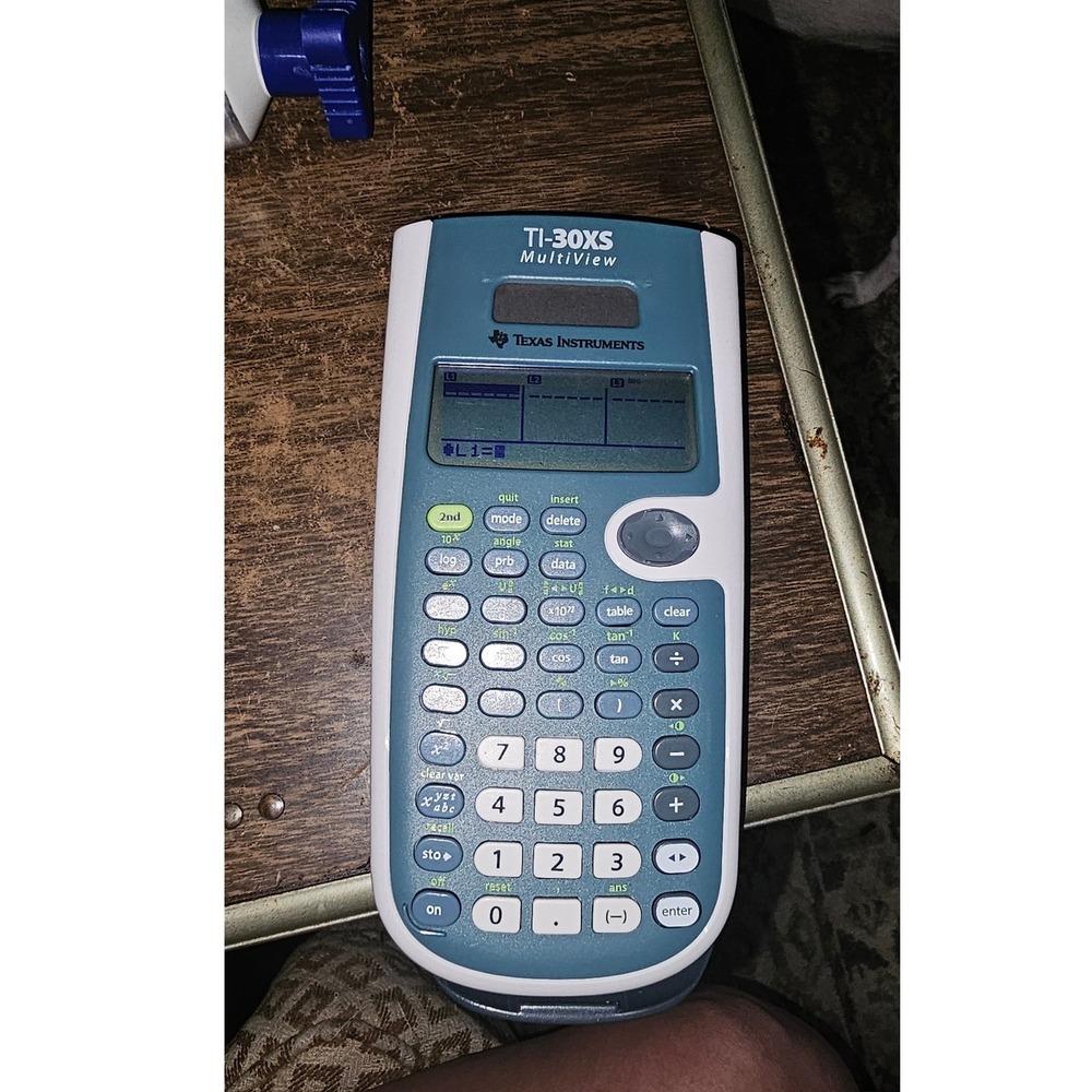 Texas Instruments TI-30XS MultiView Scientific Calculator Blue White with Cover